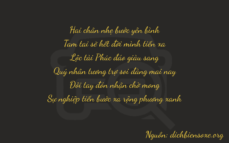 Thơ dịch biển số xe 23622