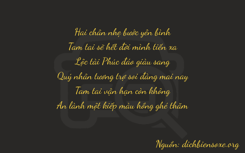 Thơ dịch biển số xe 23631