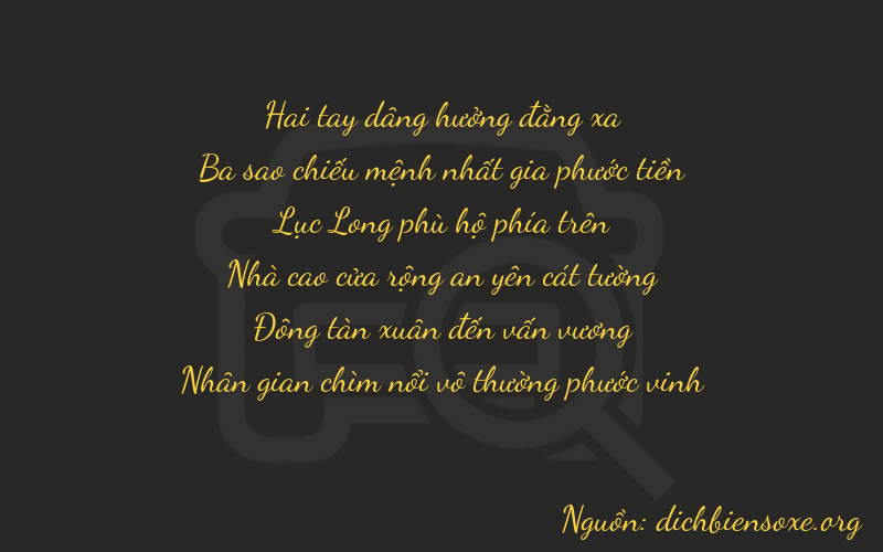 Thơ dịch biển số xe 23644