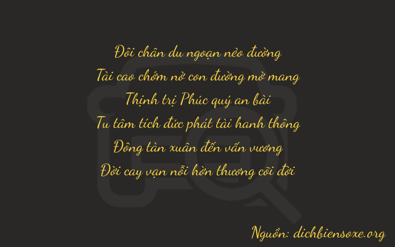 Thơ dịch biển số xe 23647