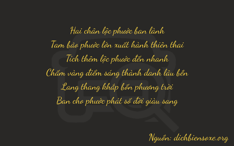 Thơ dịch biển số xe 23648