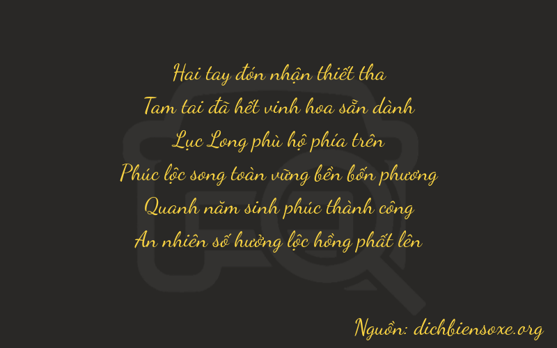 Thơ dịch biển số xe 23654