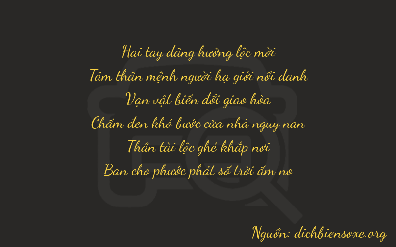 Thơ dịch biển số xe 23668