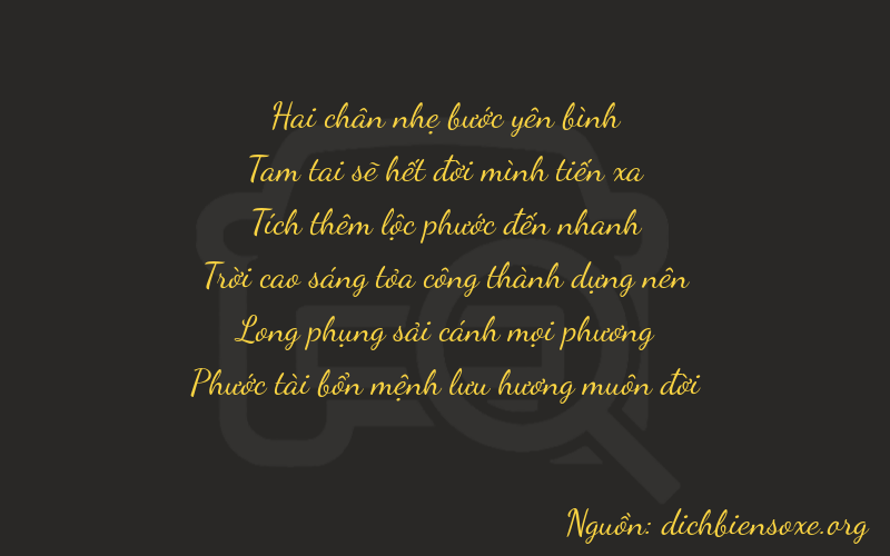 Thơ dịch biển số xe 23676