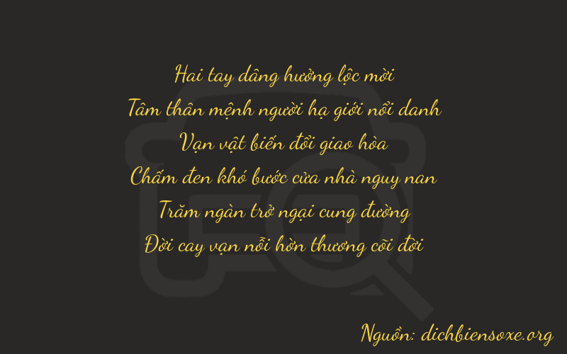 Thơ dịch biển số xe 23677