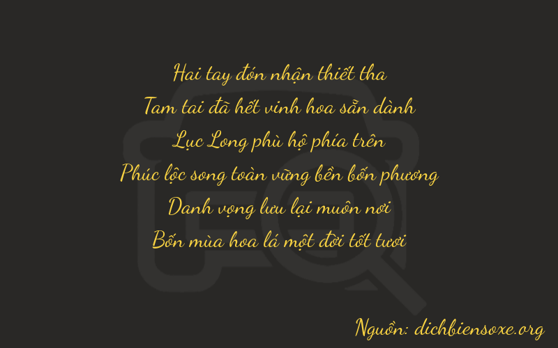 Thơ dịch biển số xe 23681