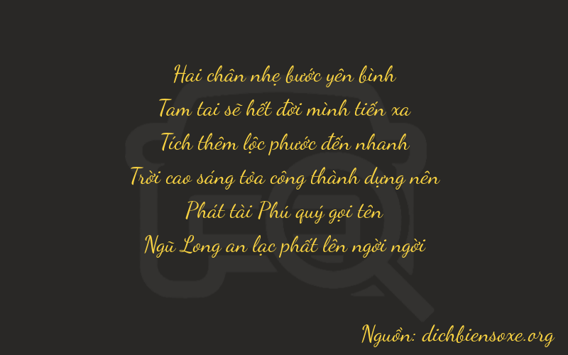 Thơ dịch biển số xe 23685