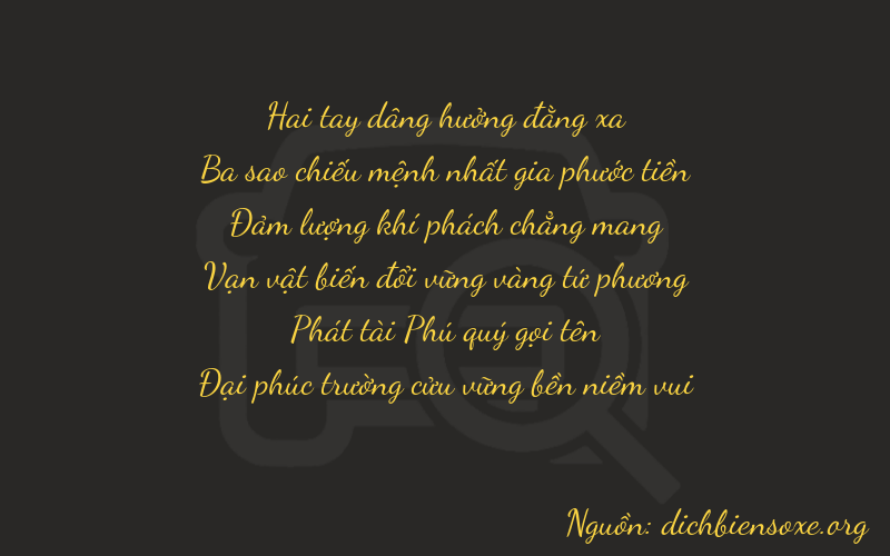Thơ dịch biển số xe 23689