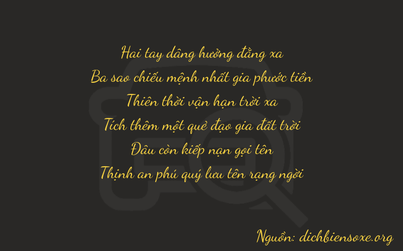 Thơ dịch biển số xe 23707