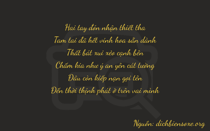 Thơ dịch biển số xe 23708