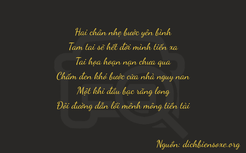 Thơ dịch biển số xe 23712