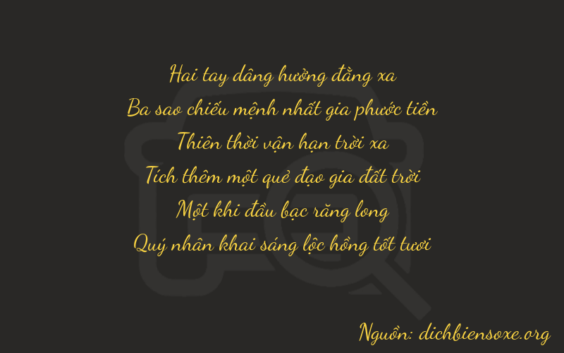 Thơ dịch biển số xe 23716