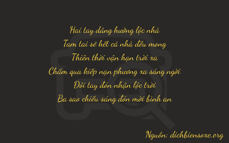 Thơ dịch biển số xe 23723