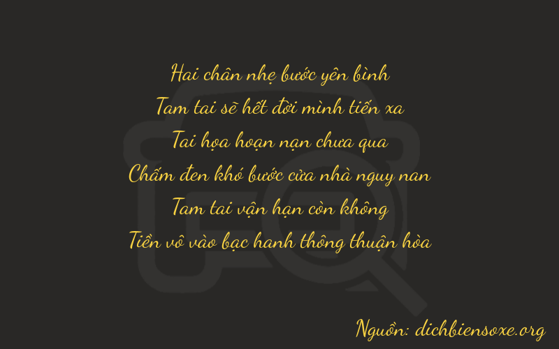Thơ dịch biển số xe 23730