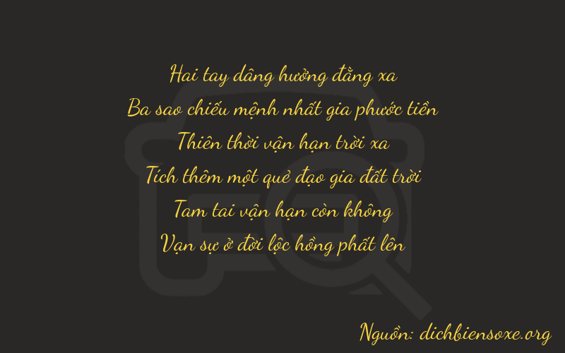 Thơ dịch biển số xe 23734