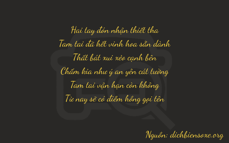 Thơ dịch biển số xe 23735
