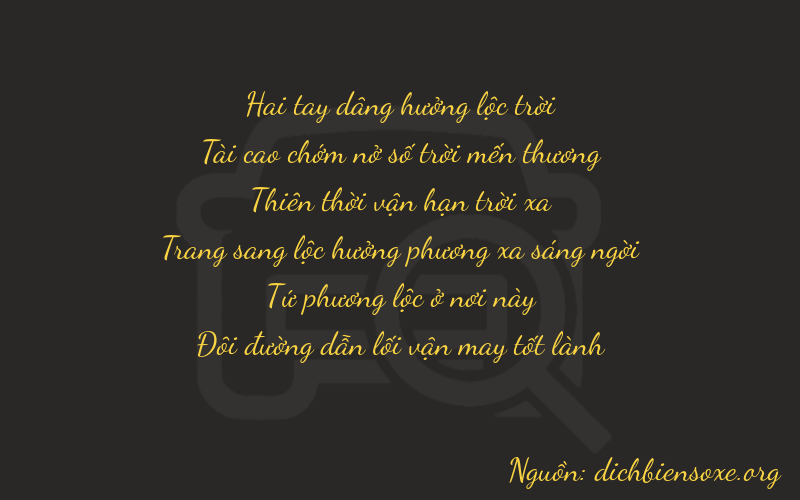 Thơ dịch biển số xe 23742