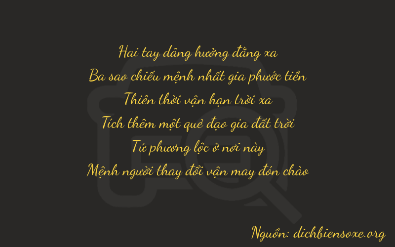 Thơ dịch biển số xe 23743