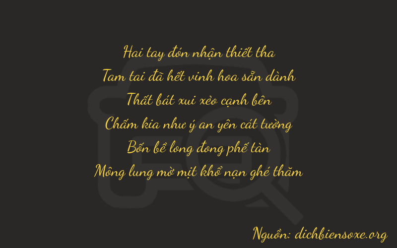 Thơ dịch biển số xe 23744