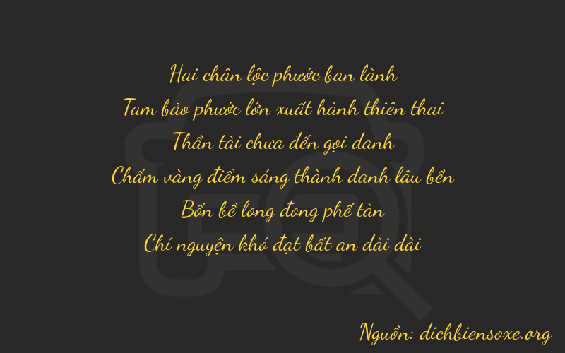 Thơ dịch biển số xe 23747