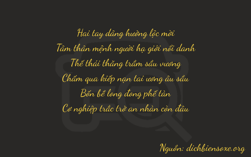 Thơ dịch biển số xe 23749