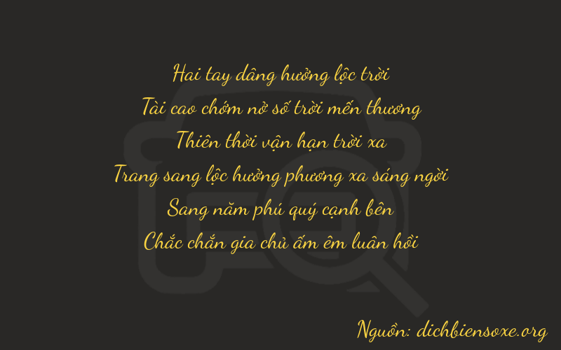 Thơ dịch biển số xe 23751