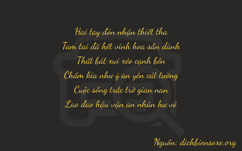 Thơ dịch biển số xe 23753
