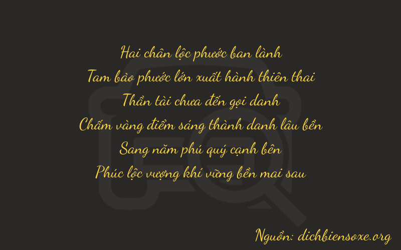 Thơ dịch biển số xe 23756