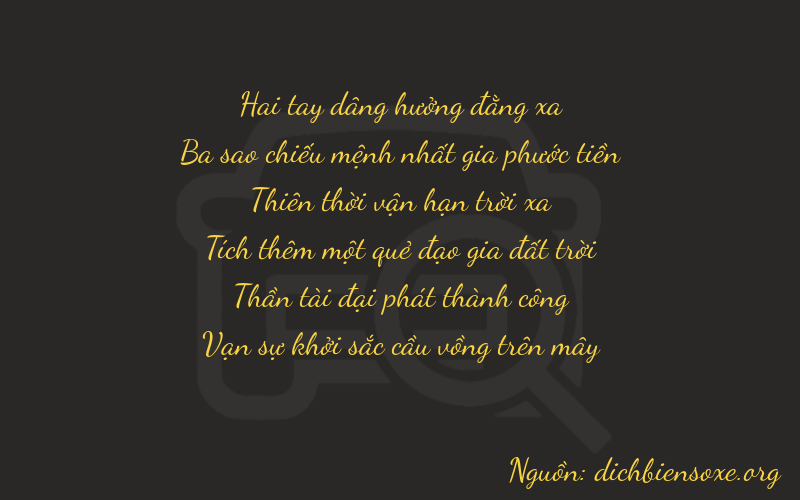Thơ dịch biển số xe 23761