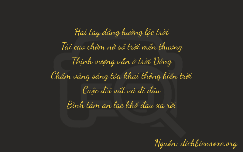 Thơ dịch biển số xe 23778