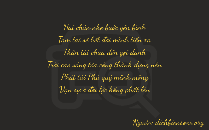 Thơ dịch biển số xe 23784