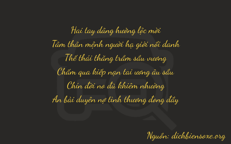 Thơ dịch biển số xe 23794