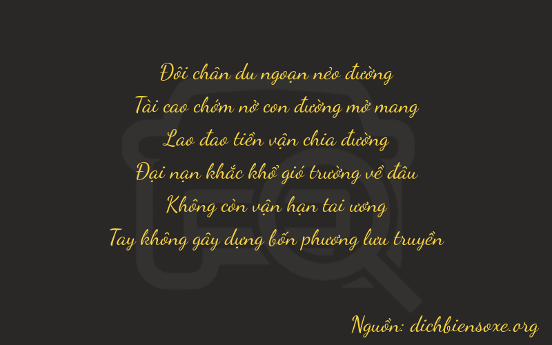Thơ dịch biển số xe 23800