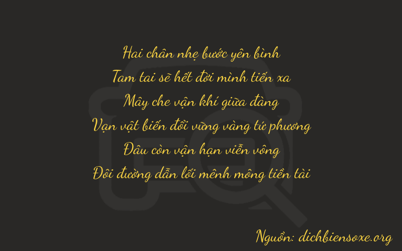 Thơ dịch biển số xe 23802