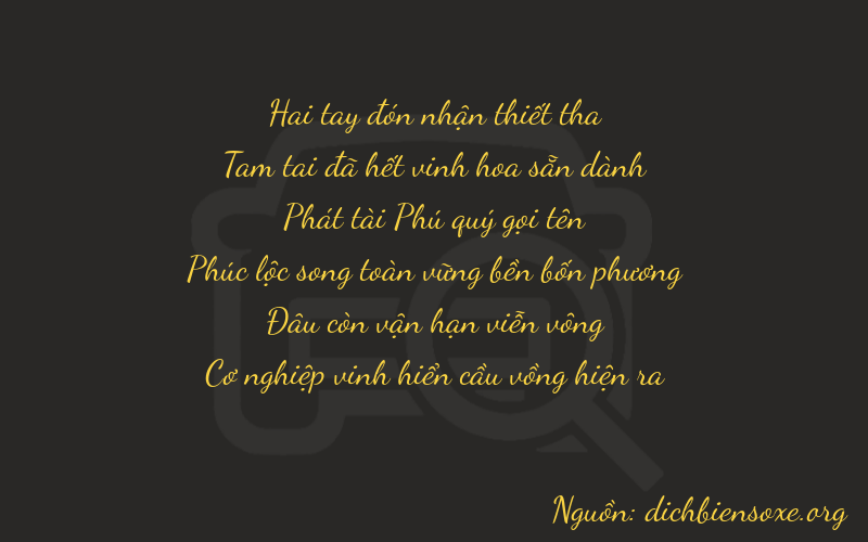 Thơ dịch biển số xe 23807