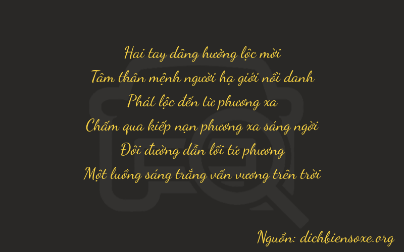 Thơ dịch biển số xe 23821