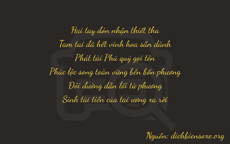 Thơ dịch biển số xe 23825