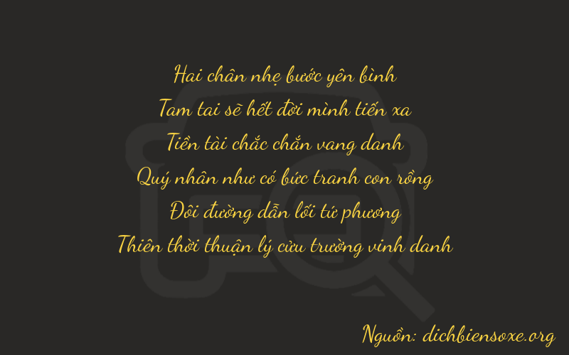 Thơ dịch biển số xe 23829