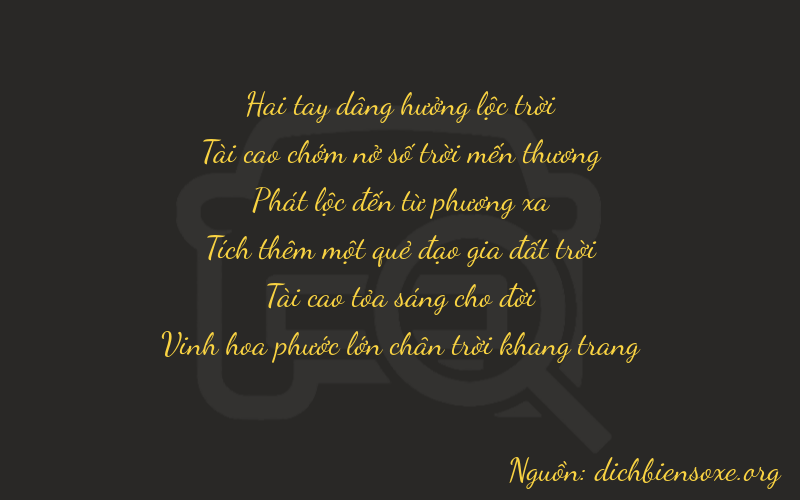 Thơ dịch biển số xe 23832