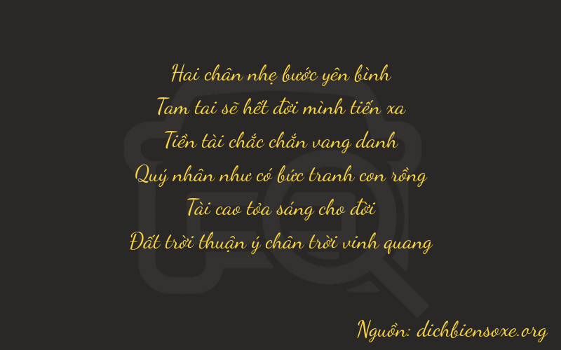 Thơ dịch biển số xe 23838
