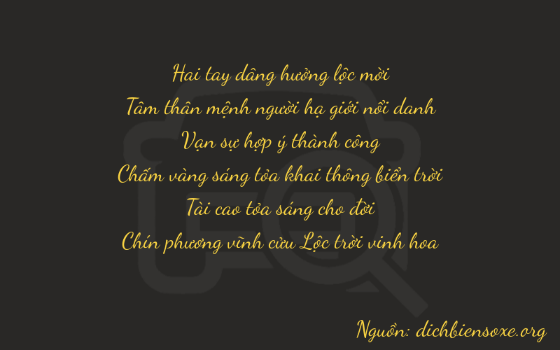 Thơ dịch biển số xe 23839
