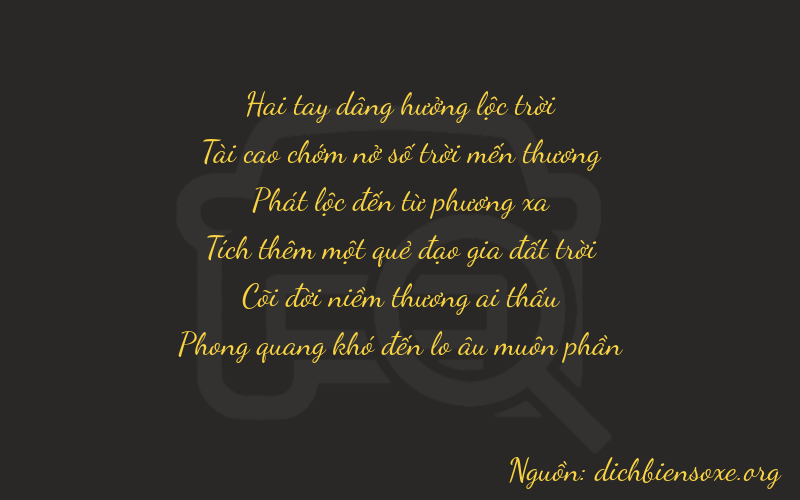 Thơ dịch biển số xe 23841