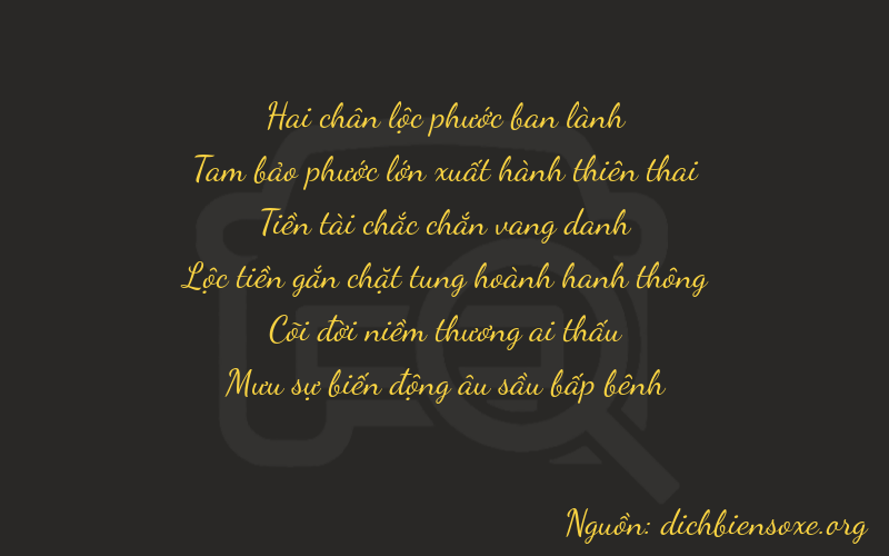 Thơ dịch biển số xe 23846