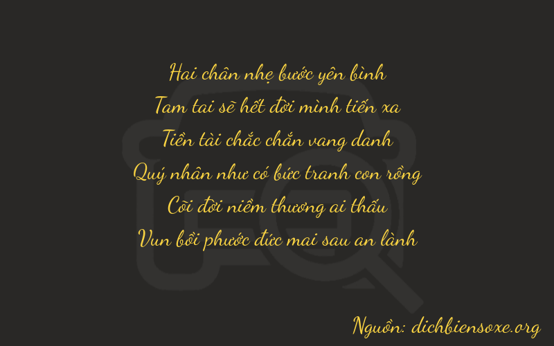 Thơ dịch biển số xe 23847