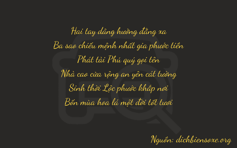 Thơ dịch biển số xe 23851