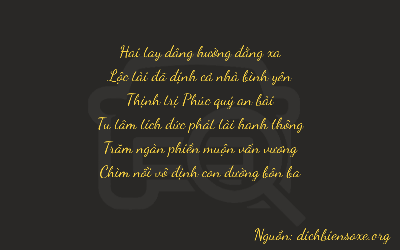 Thơ dịch biển số xe 26653