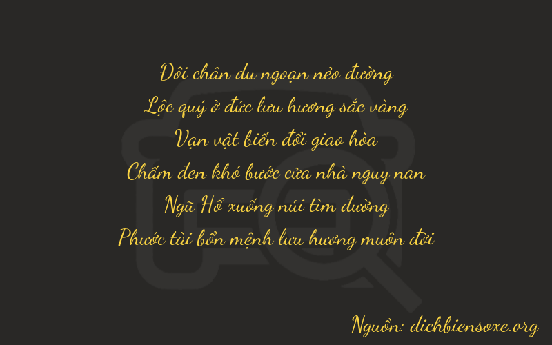 Thơ dịch biển số xe 26656