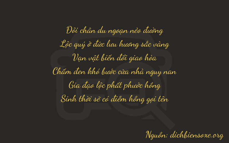 Thơ dịch biển số xe 26665