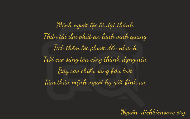 Thơ dịch biển số xe 26673