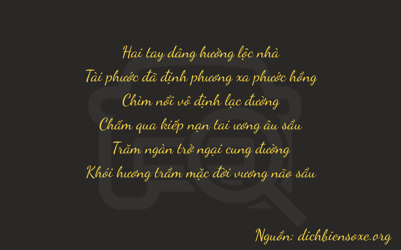 Thơ dịch biển số xe 26678